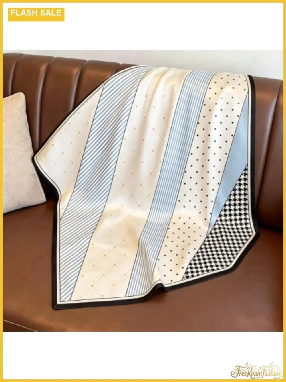 Silky Satin Hair Scarf for Women - Long Neck Head Scarf, Multifunctional Purse